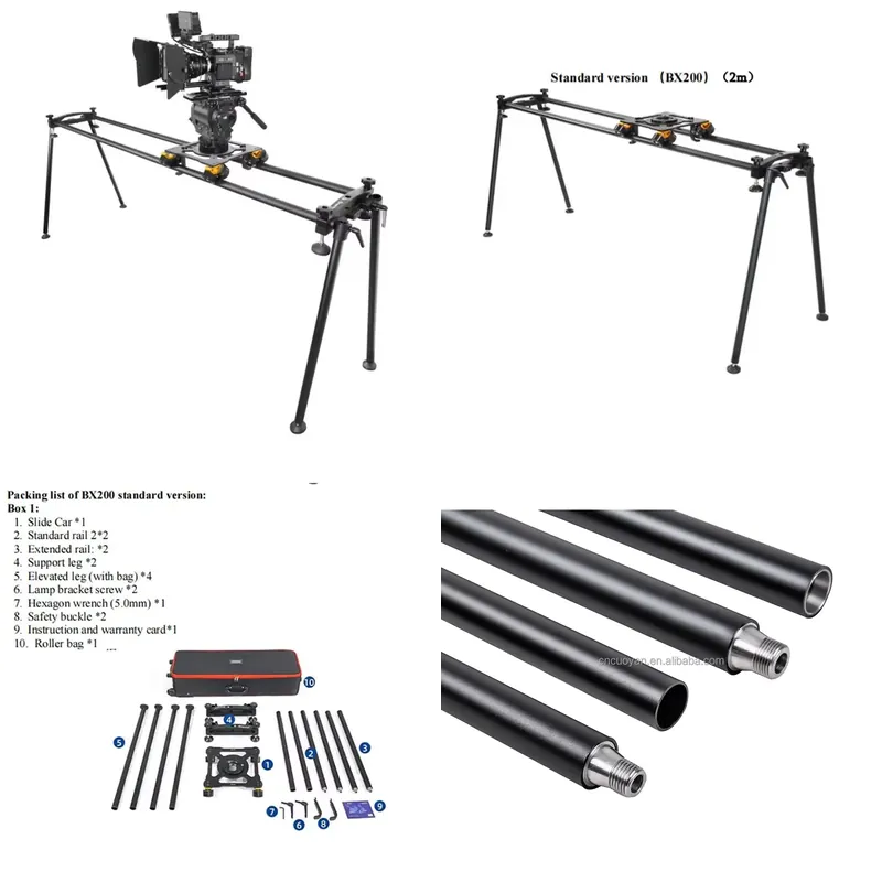 Camera Slider Rail - Deslizador de Cámara Portátil Greenbull BX200
