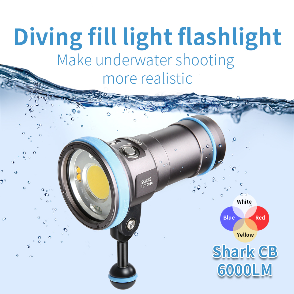 Photography High Angle - Linterna de Buceo Shark CB de