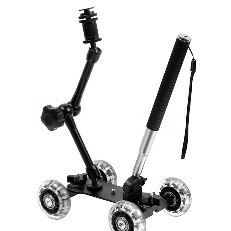 Camera Slider Rail - Estabilizador deslizante con brazo mágico para