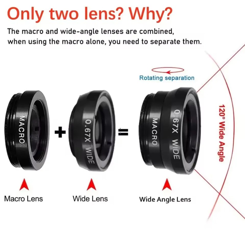 Kit de Lentes Externas para Te - Photography High Angle reseña y precio