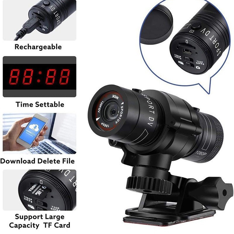 Cámara Deportiva F9/1080P de A - Photography High Angle reseña y precio