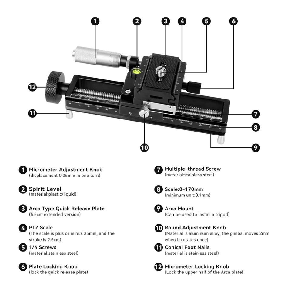 AstrHori AH-MGA170 Riel Desliz - Camera Slider Rail reseña y precio