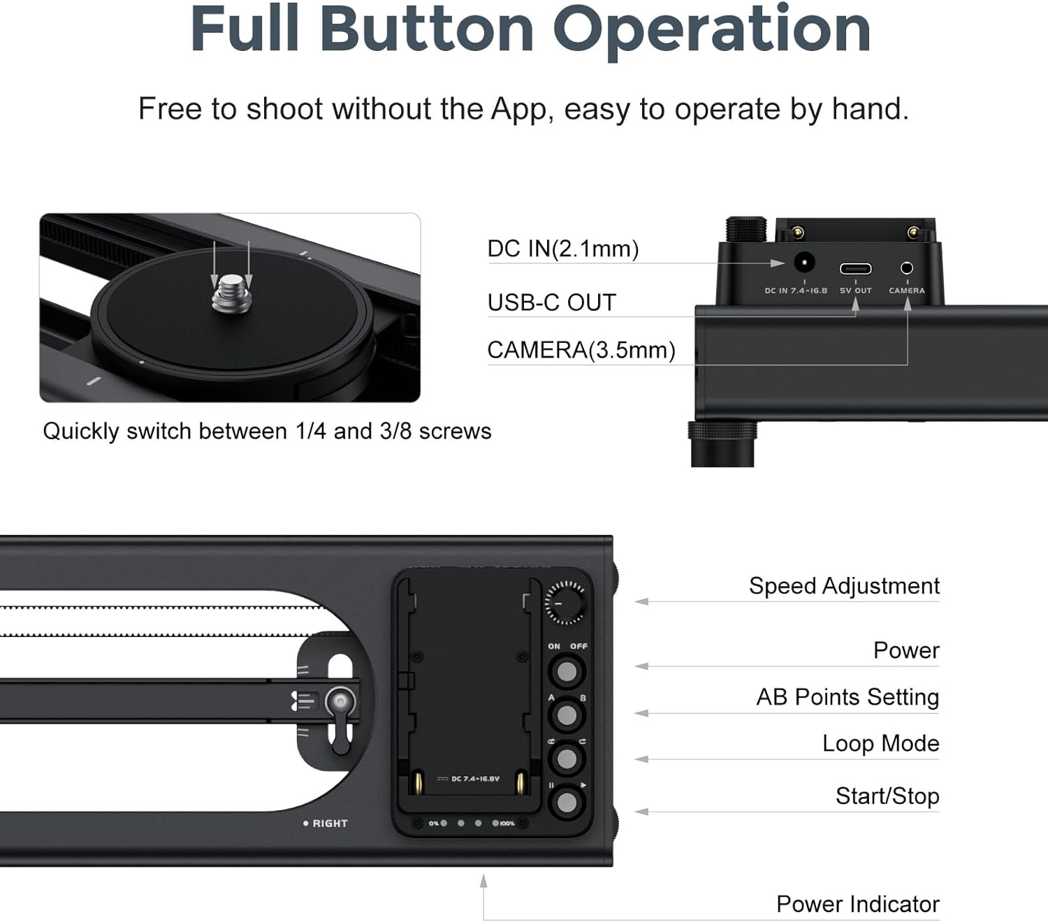Accsoon Toprig S40 deslizador  - Camera Slider Rail reseña y precio